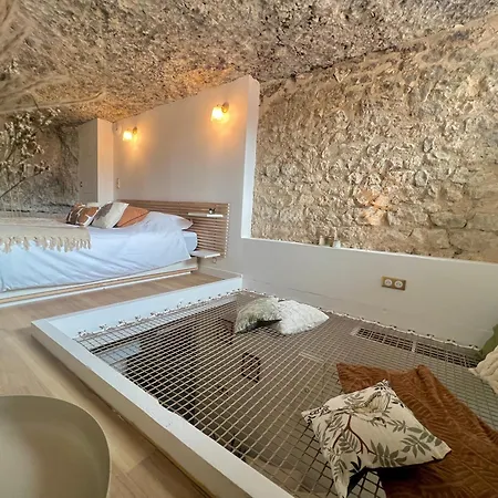 Splendide Troglodyte A 5 Min Du Centre 아파트